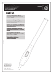 RADIUS IRREVERSIBLE, RADIUS REVERSIBLE Installation and Adjustment Instructions