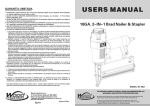 Brad Nailer IH-NS2 User Manual