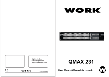 User Manual/Manual de usuario QMAX 231 | Manualzz