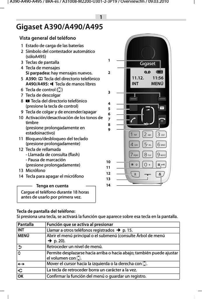 Configurar teléfono inalámbrico gigaset