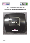 Certikin CTX E-QUILIBRIUM Salt Chlorinator Installation