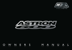 Astron 600 Owners Manual