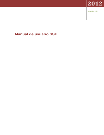 Manual de usuario SSH | Manualzz