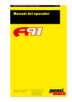 Manual del operador Menzi Muck A91 M&oacute;bil A91 4x4 A91 4x4 Plus