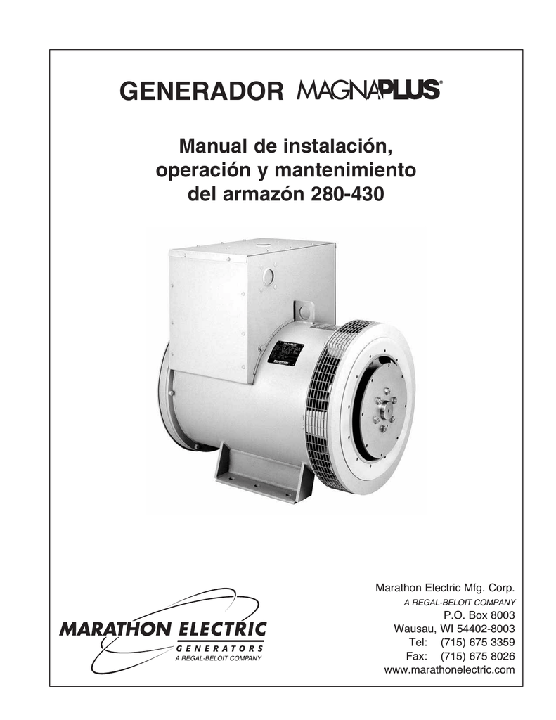 GENERADOR Marathon Electric Manualzz