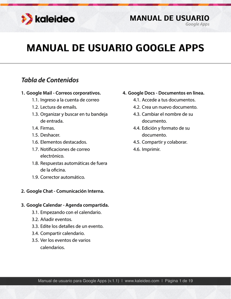 Manual Google Apps Manualzz