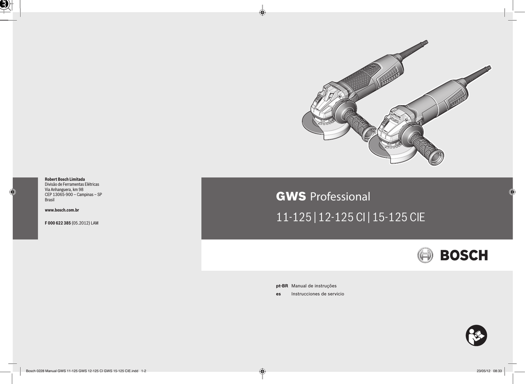 GWS 11-125 Professional | Manualzz