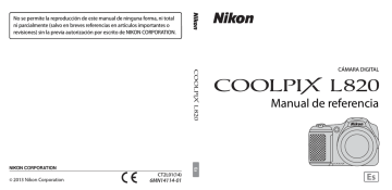 Nikon COOLPIX L820 Manual de usuario | Manualzz