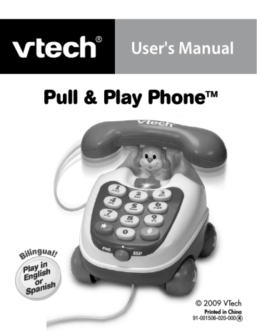 VTech Pull & Play Phone User Manual | Manualzz