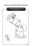 Manual de instrucciones telescopios Dobson 8&rdquo;, 10&rdquo;, 12&rdquo;, 14&rdquo; y 16&rdquo;