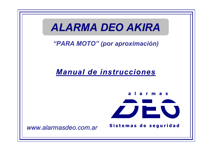 Manual De Deo Akira Manualzz