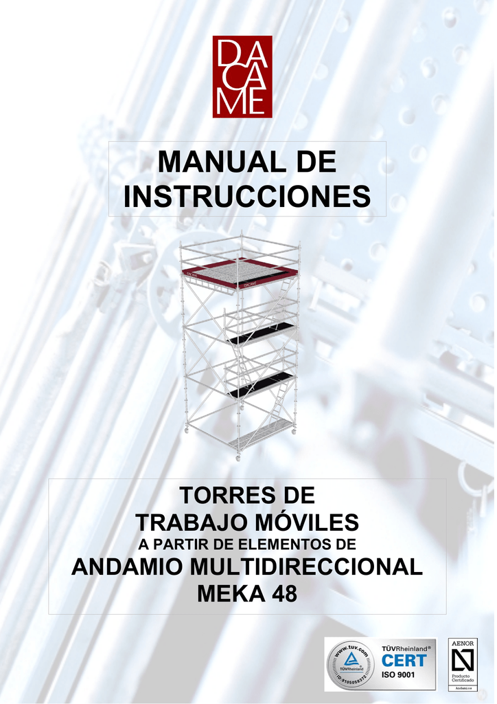 MANUAL DE INSTRUCCIONES | Manualzz