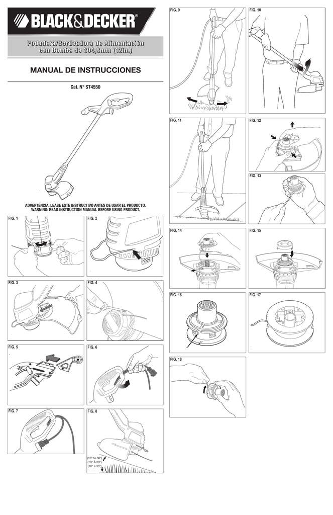 BLACK & DECKER ST4500 INSTRUCTION MANUAL Pdf Download