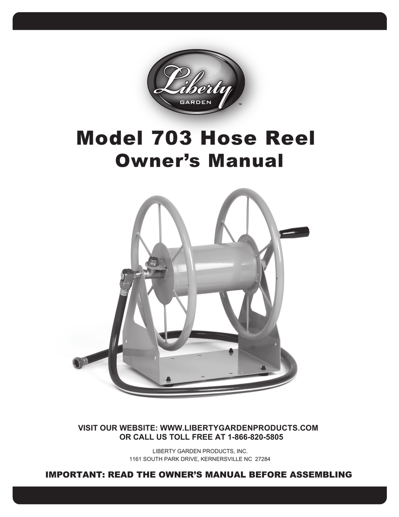 Liberty Garden 709 Commercial Wall-Mount Hose Reel Installation Guide