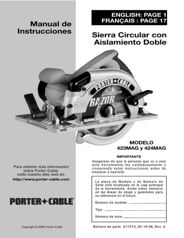 Manual de Instrucciones Sierra Circular con Aislamiento Doble | Manualzz