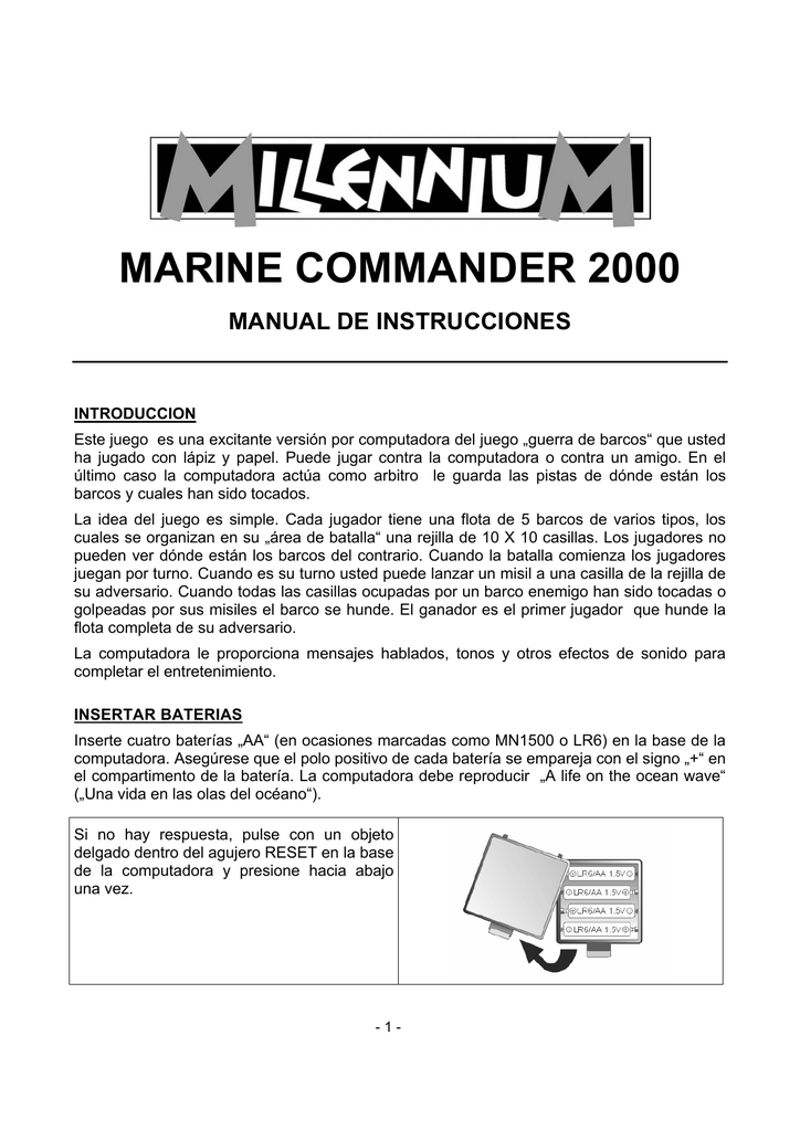 marine commander 2000 manual de instrucciones Manualzz