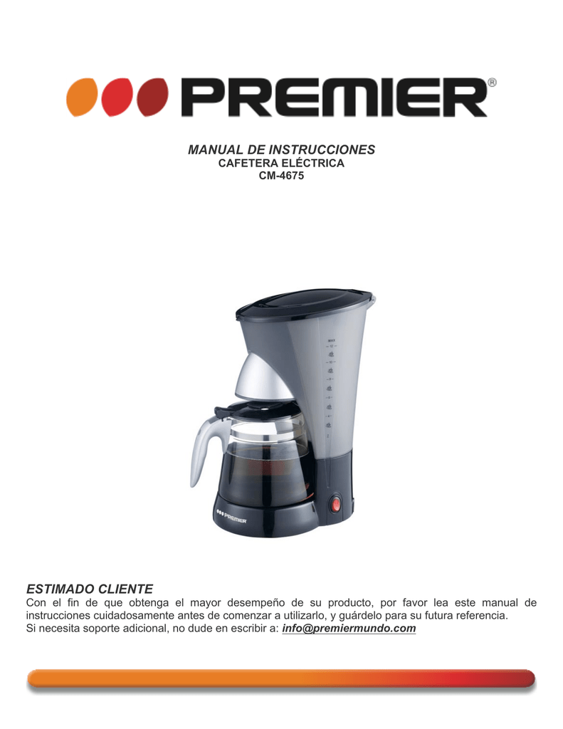 Productos Premier  Cafetera Eléctrica