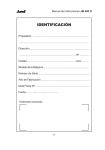 Cosechadora JM 400 G Manual de Instrucciones