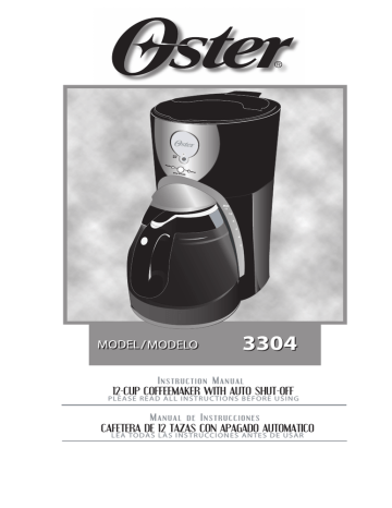 Jarra Cafetera 12 Tazas Oster Original para Modelo 3304