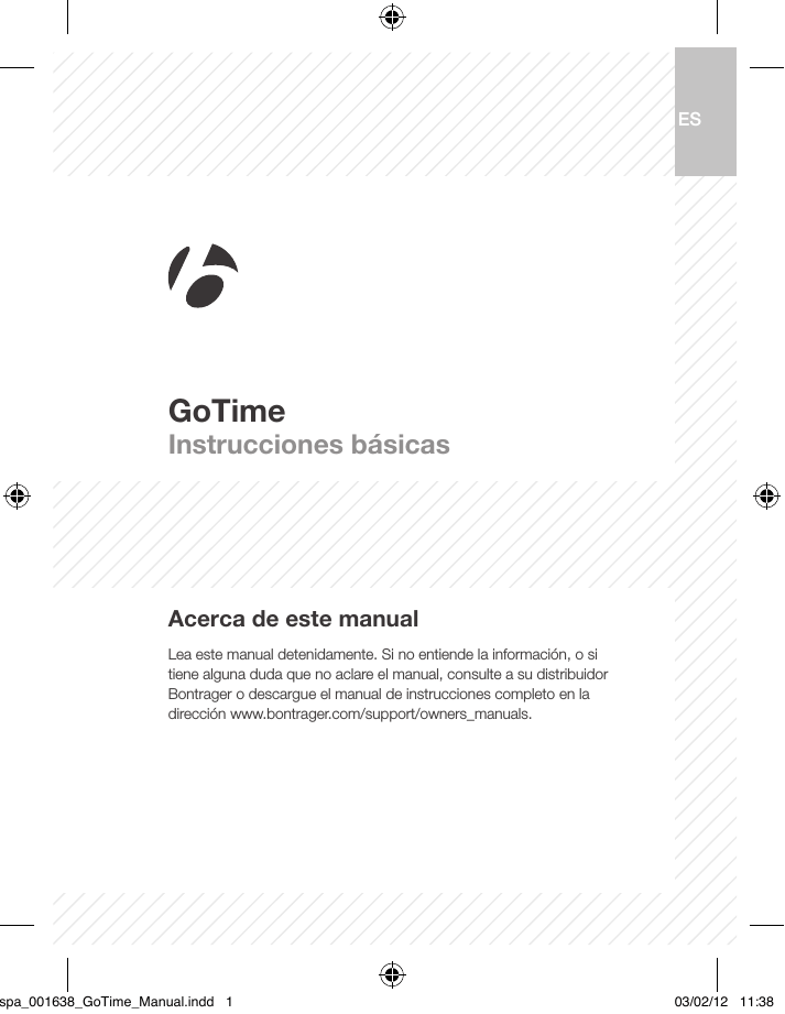 Bontrager Manual de usuario GoTime Manualzz