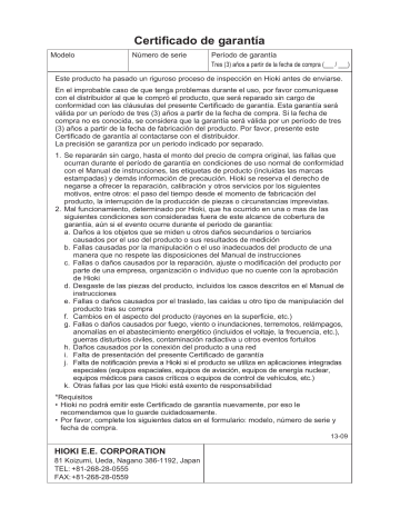 Certificado de garantía  Manualzz
