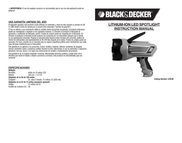 Black Decker LEDLIB Instruction manual Manualzz