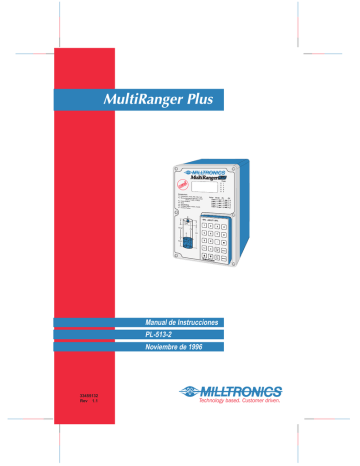 Milltronics MultiRanger Plus Manual de usuario | Manualzz