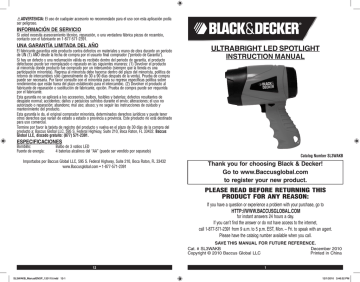 black decker SL3WAKB ultra bright led alkaline spotlight