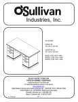 O'Sullivan desk 10108, 10418, 10946 assembly instructions