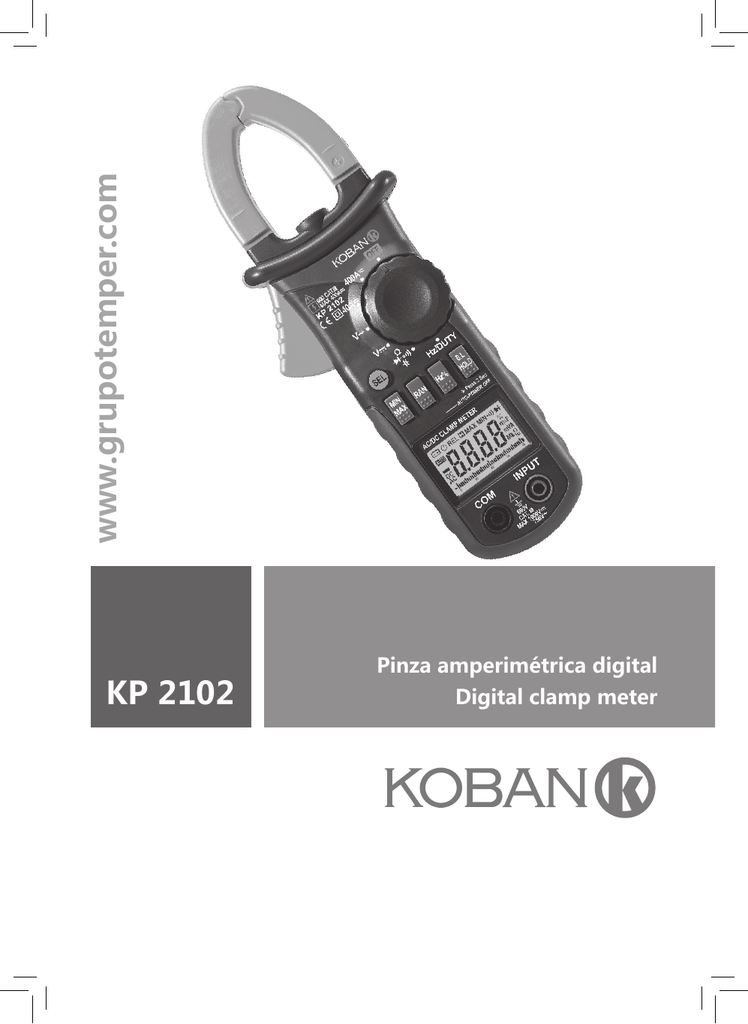 retroiluminaci/ón, CA y CC, 4000 mediciones Pinza amperim/étrica digital Mastech MS2108A