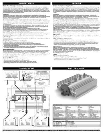 thumbnail image 2 of Mastervolt Battery Mate 1602 Ig Isolator - 120 Amp 2 Bank Battery Charger For Marine & RV 2 of 12