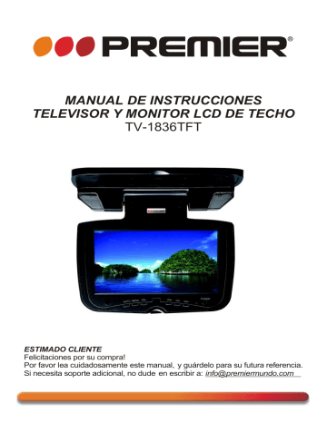 manual de instrucciones televisor y monitor lcd de techo tv | Manualzz