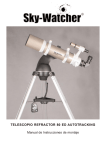 Telescopio 80 ED Autotracking Manual de Instrucciones de montaje