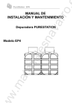 PureStation EP4 Manual de Instalaci&oacute;n y Mantenimiento | AI Chat y Descarga de PDF