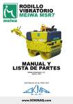 Manual de usuario Rodillo vibratorio MEIWA MSR7
