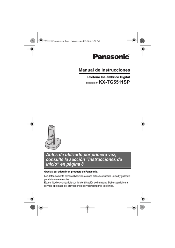 Panasonic KXTG5511SP Operating instructions | Manualzz