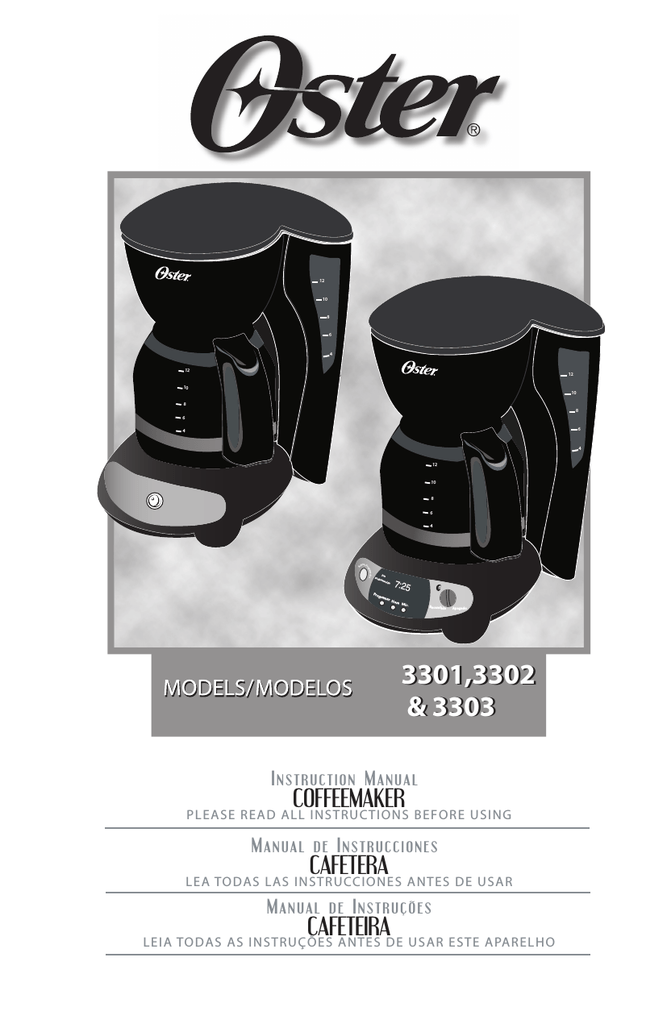 Oster 3303 Instruction manual | Manualzz