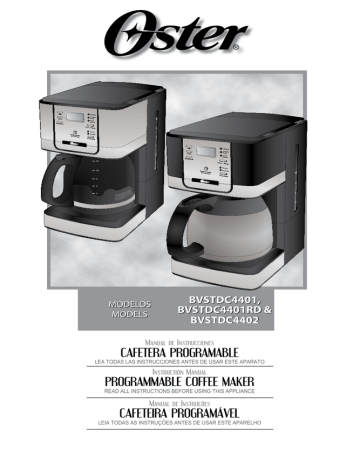 BVSTDC4401RD Cafeteira programável para 12 xícara | Manualzz