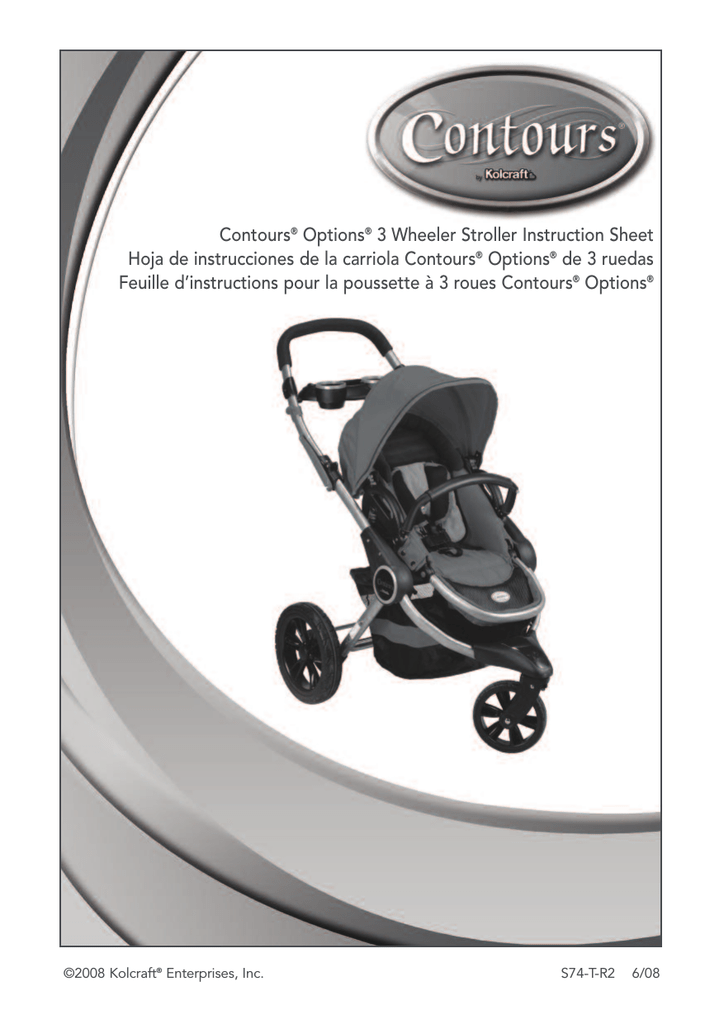 contours options 3 wheeler stroller