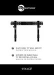 Flat Panel TV Wall Mount 9761GF Instruction Manual