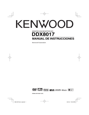 Kenwood DDX8017 Manual de usuario | Manualzz