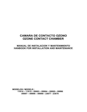 Astralpool Ozone bobbin wound contact chamber Installation and maintenance manual | Manualzz