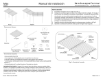Manual de Instalaci&oacute;n Max P&eacute;rgola