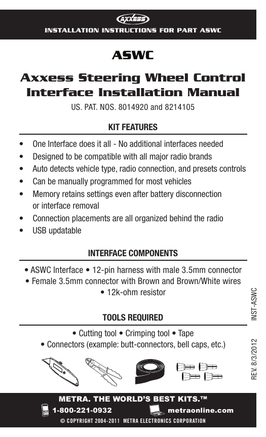 Axxess Steering Wheel Control Interface Manualzz