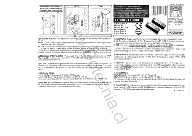 Manual De Instalacion Fotoceldas Bft Manualzz