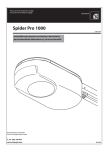 Automatismos Pujol Spider Pro 1000 - Instructions de montage et de reglage