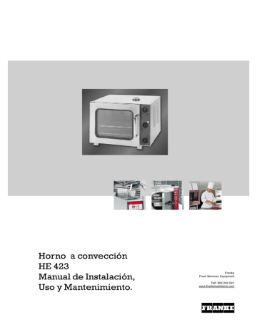 Horno a convección HE 423 Manual de Instalación, Uso y | Manualzz