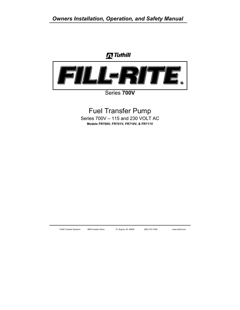 Fuel Transfer Pump Manualzz