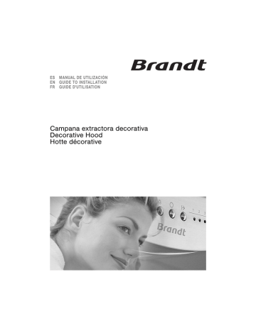 Brandt AD1006B Wall-mounted extractor hood User manual | Manualzz
