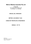 METRON ACCUSONIC PLUS AP 170 Manual de usuario